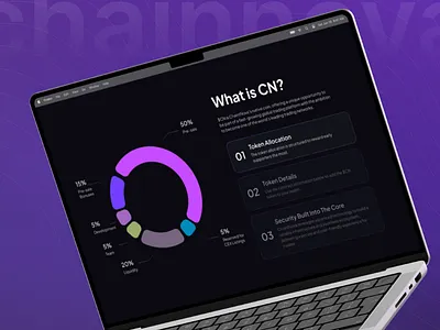 ChaintNova - Crypto & Web3 Landing Page - Mockup assets bitcoin blockchain clean crypto dark design invest minimal modern template token ui ux web3 website