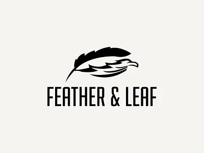Logo l Popular logo branding custom logo design discover feather leaf logo logo design logo idea popular print vector