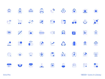 Blue Glass Effect by Xnix Pro branding designinspiration designresources filledicons glass icons gumroad iconpack icons iconset outlinedicons pictograms ui icons uidesign vectoricons xnix xnix pro