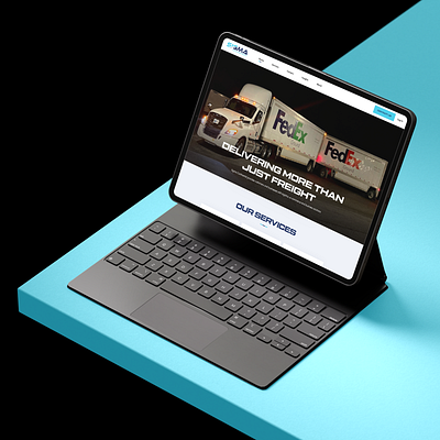 Logistics and transportation Website. branding clean company delivery design freight freight transportation landing page logistic logo modern package delivery shipping service shipping services sigma transport template transportation uiux webflow