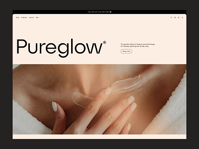 E-Commerce Website Design for Skincare Brand animation beauty brand commerce cosmetic brand e commerce e commerce website product page design product showcase shopify design shopify store skincare brand skincare shop web web design