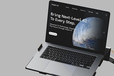 inspir.ai | Brand Identity 3d animation branding design download free freebie graphic design illustration logo mockup mockup cloud mockupcloud motion graphics ui