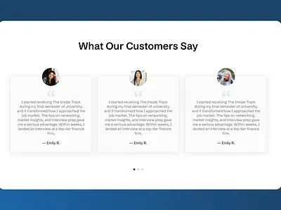 Testimonial Section Design | Client Testimonials customer reviews section review section section ui success stories success stories section testimonial ui design
