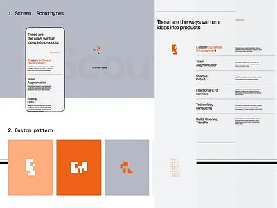 Scoutbytes - UI details for DevOps agency website animation branding developer devops landing page motion graphics startup ui ui ux web design