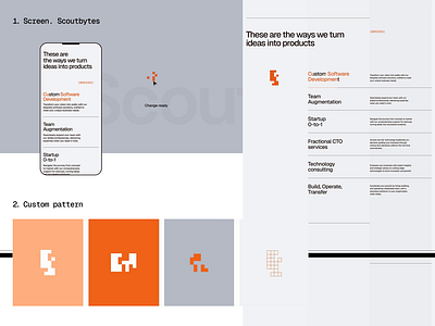 Scoutbytes - UI details for DevOps agency website animation branding developer devops landing page motion graphics startup ui ui ux web design