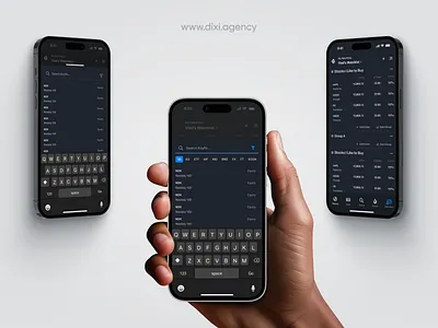 Koyfin Mobile. Navigation & Ticker Search analytics dark mode design finance finance app financedesign fintech fintech app ignat illustration mobile design mobile ui productdesign search ui trading app ui