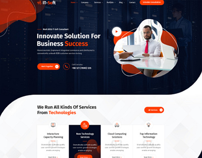 Multipurpose WordPress Theme 3d animation branding business company cyber security design digital agency elementor graphic design html illustration it company it service it solution logo motion graphics multipurpose ui