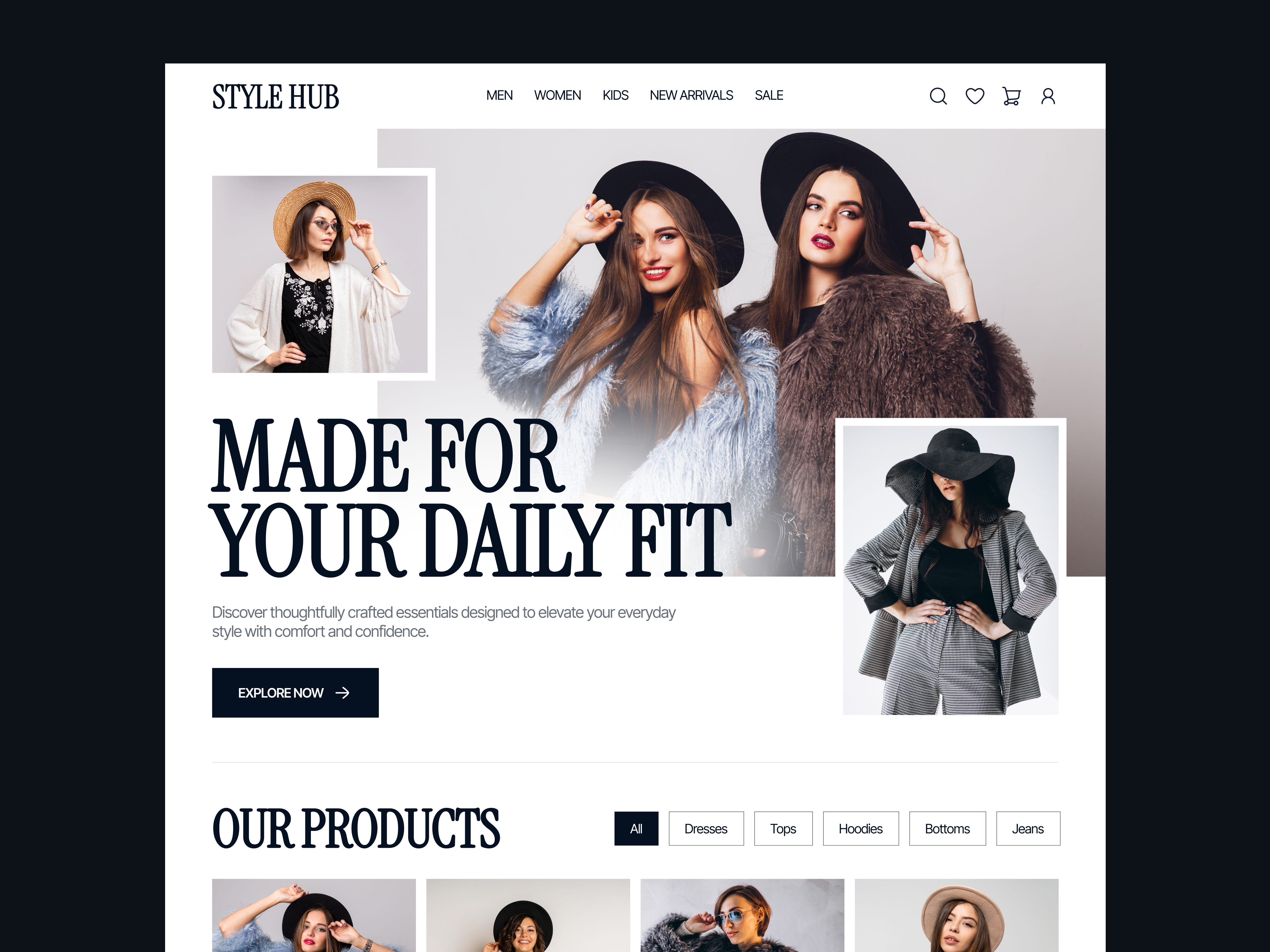Fashion Landing Page Design cloting clotting website ecommerce fashion brand fashion website graphic design homepage landing landing page style typography ui ui design uiux web web design web page website