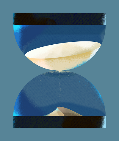 Quiet Hourglass 3d artwork design graphic design illustration