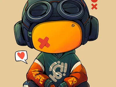 The little troublemaker anime art cartoon character comic cyberpunk design digitalillustration game illustration manga nft streetart