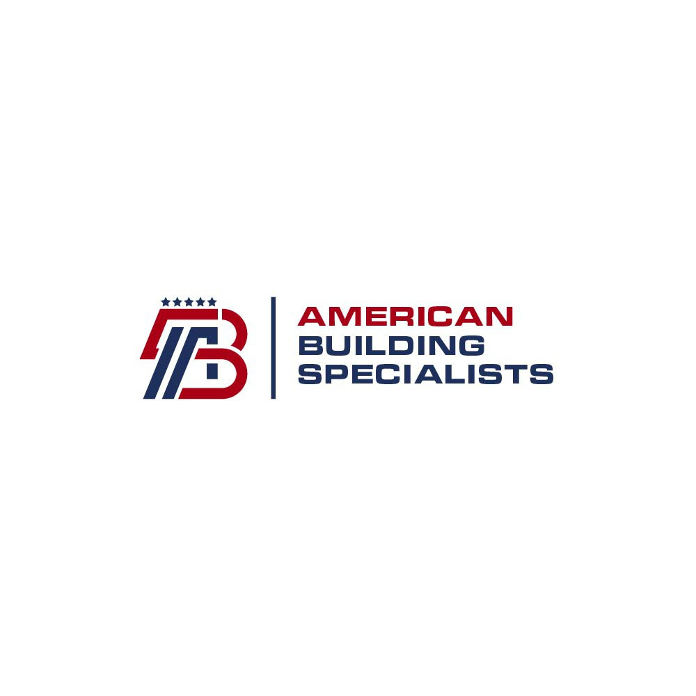 American Building Specialists Logo Design brandidentity buildinglogo constructionbranding constructionlogo engineeringbranding graphicdesign logodesign redbluelogo usabranding