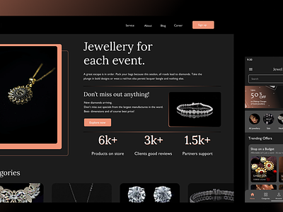 Jewel App | Jewellery for each event. 2 app design design holasharanya jewel jewellery ui ux web design