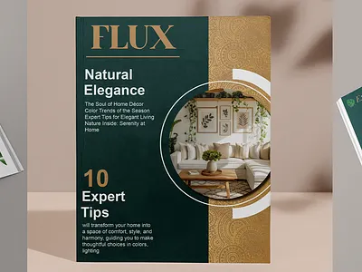 Home décor magazine graphic design indesign magazine