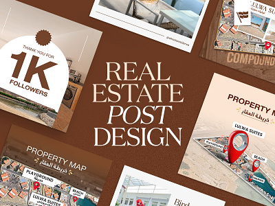 Real Estate Post design graphic design marketing design minimal design modern layout post design property design real estate real estate ads shaharias social media