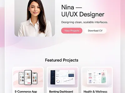 Personal Portfolio — UI/UX Designer