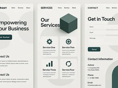 Corporate Services Website (Business UI)