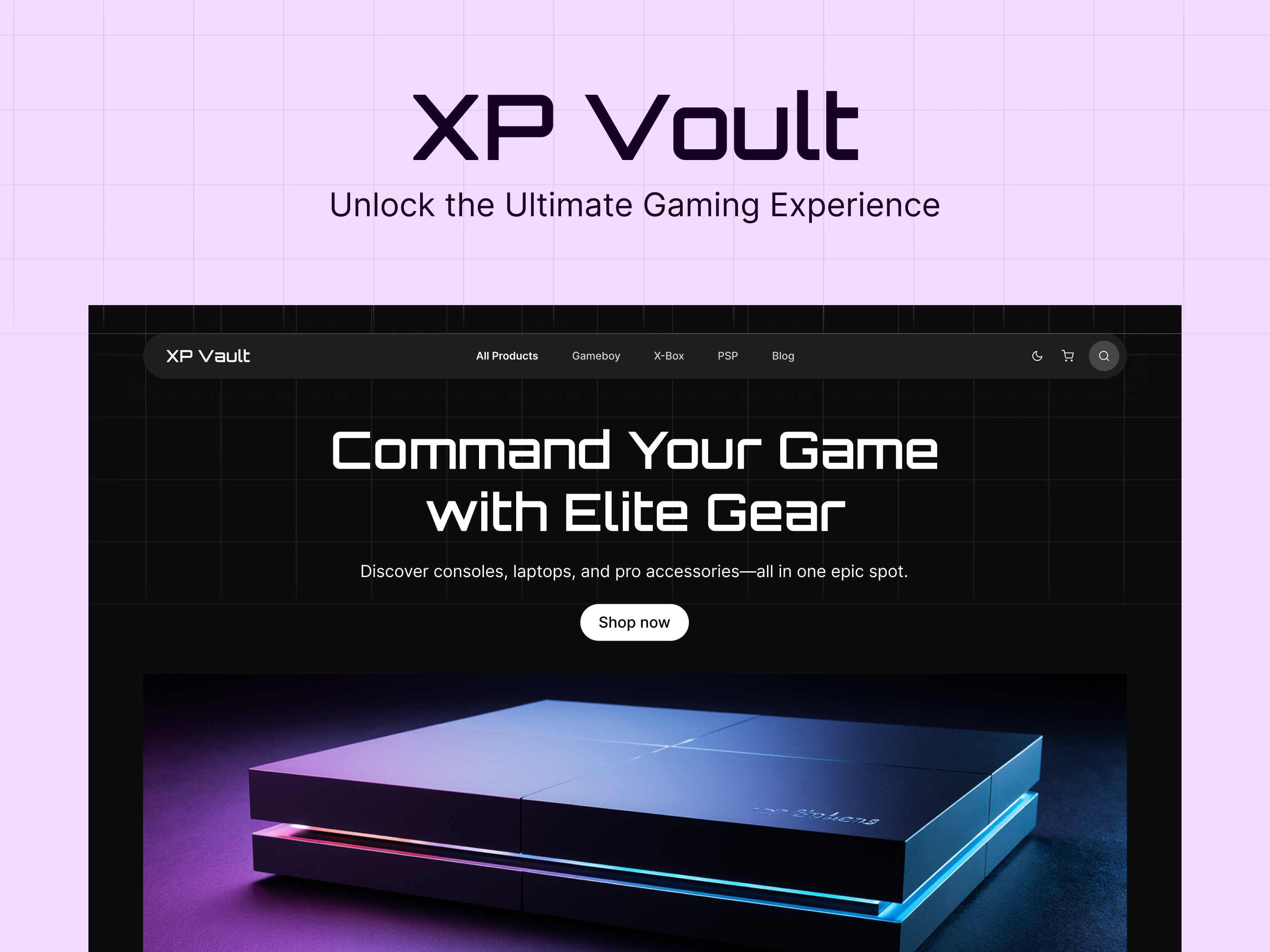 Gaming Gear E-commerce branding dark theme design e commerce ecommerce game gamers gaming gaming gear gear graphic design joy stick landing page marketplace shopping ui uiux ux web design website design