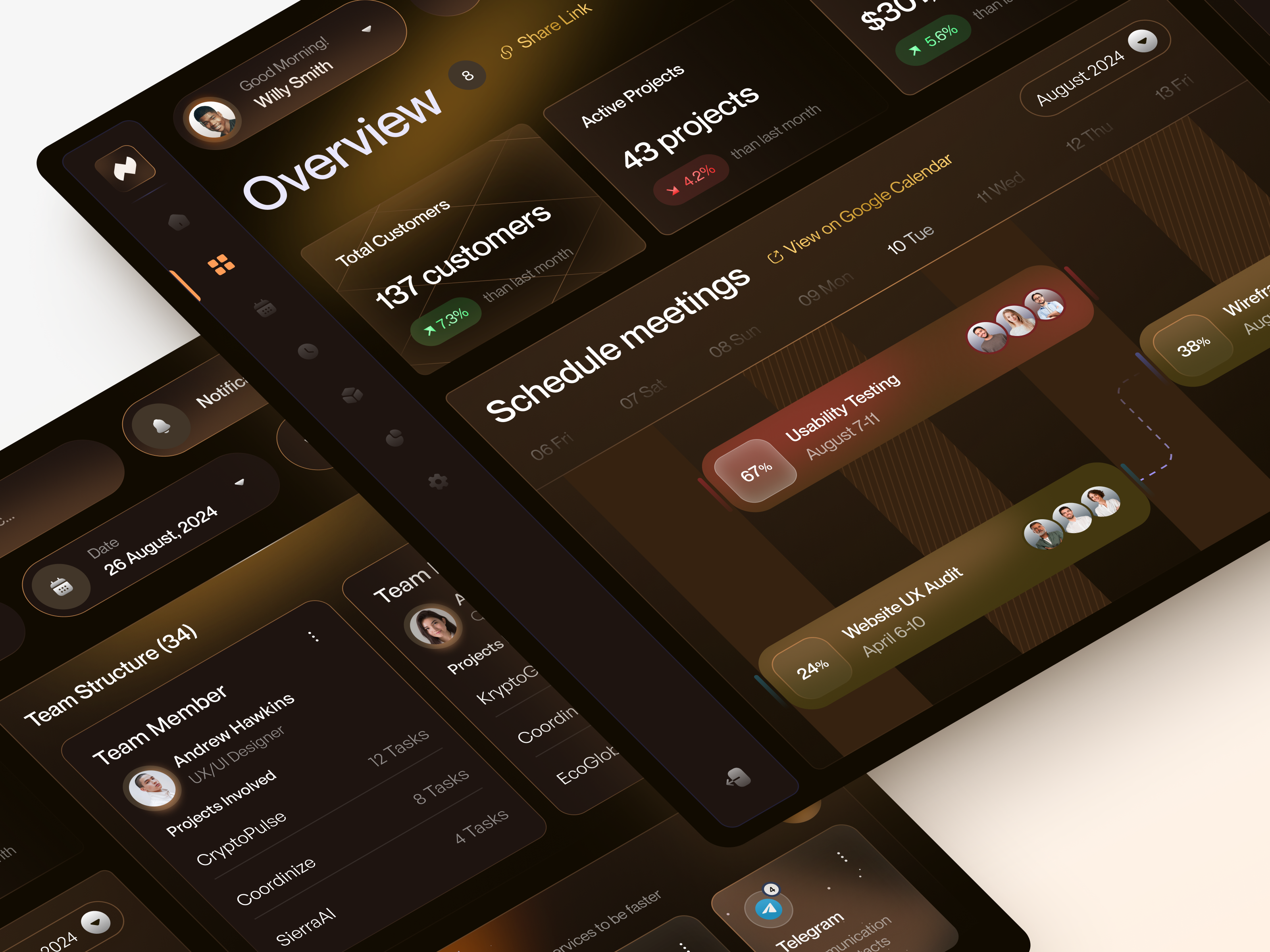 UI-UX for Project Management design interface product service startup ui ux web website