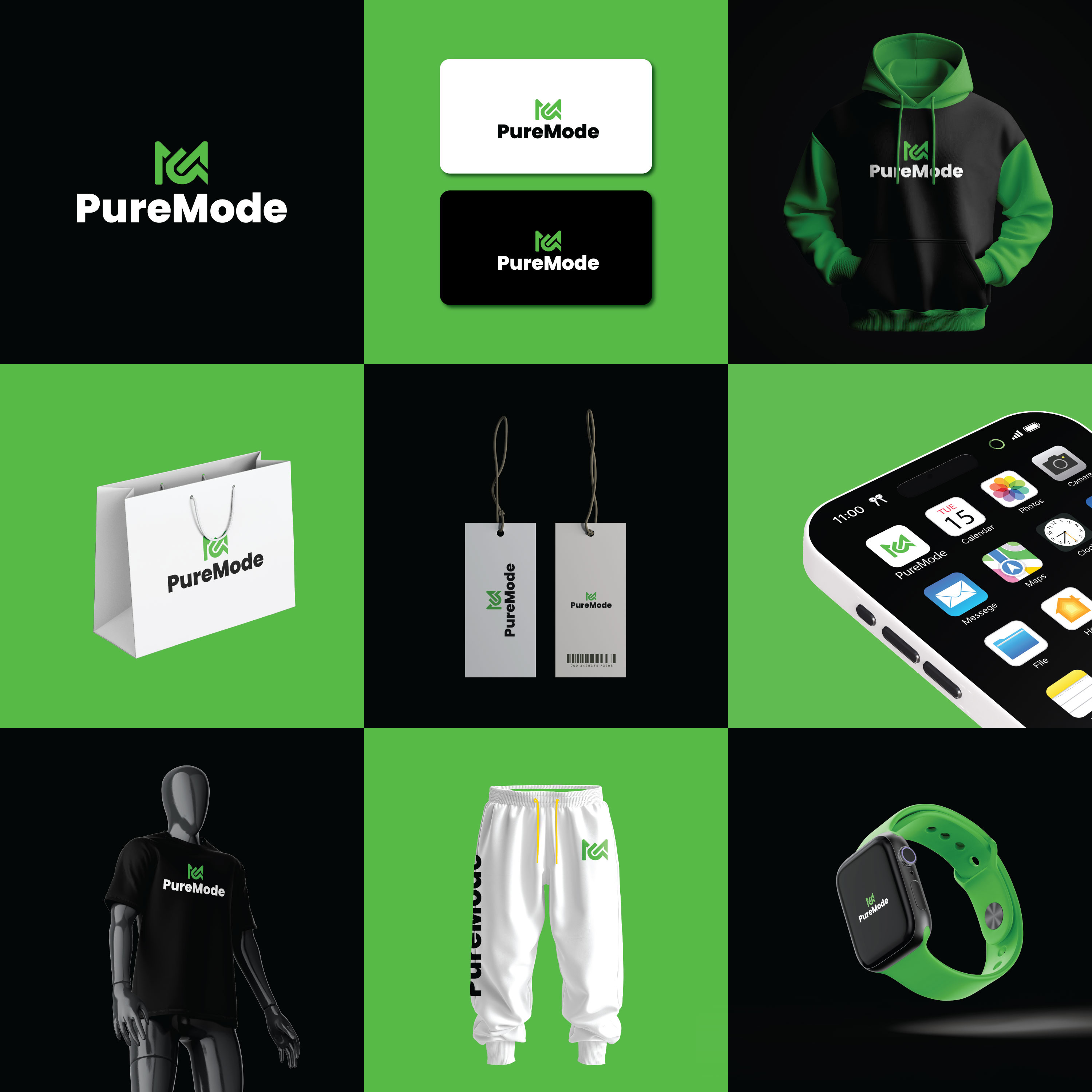 PureMode Logo Design branding graphic design logo motion graphics sumon sumongfx vectbhuiyan