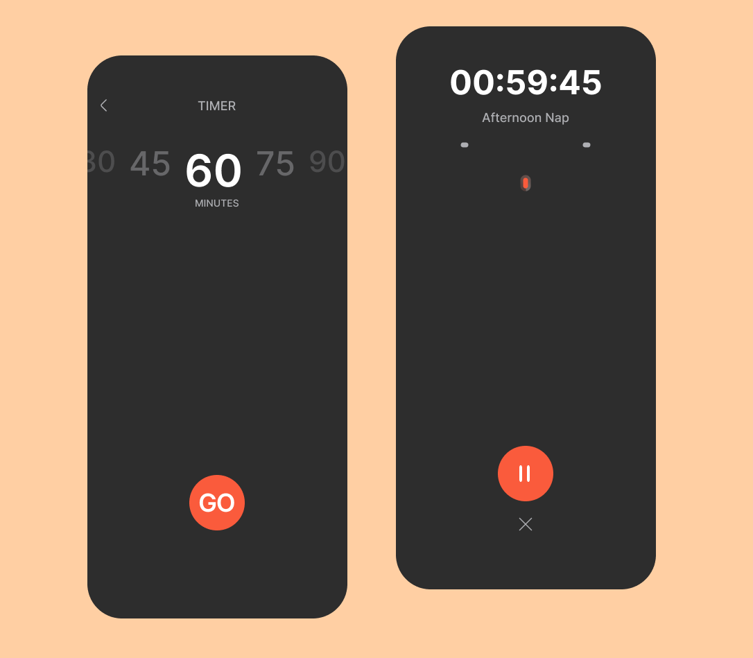 Day 9/30 Simple Timer UI Section. Inspiration by Maria S by Bright