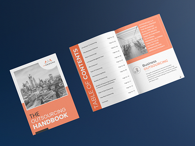 The Outsourcing Handbook — Corporate Guide Design | InDesign adobe indesign brochure design business branding business guide canva design company profile corporate design design inspiration ebook design editorial design guidebook design handbook design infographic design layout design modern layout print design professional booklet publication design training manual workbook design