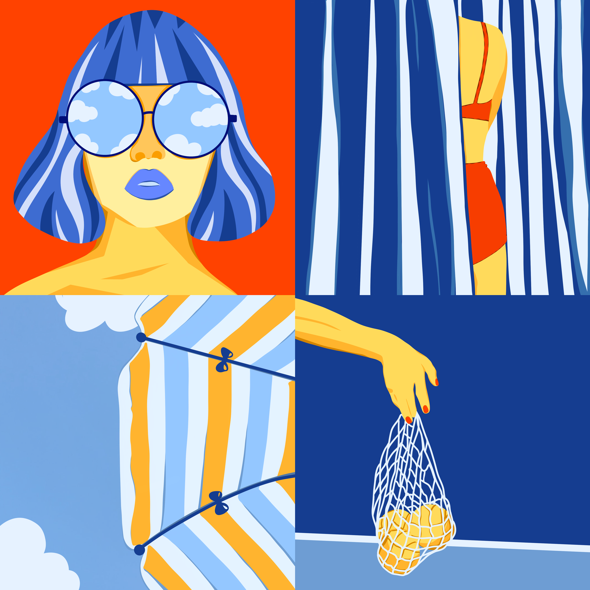 Pop Riviera digital art digital illustration graphic design illustration procreate