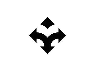 Destination arrows book branding directions identity learning literature logo mark negative space negative space logo symbol