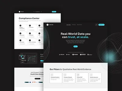 LynxCare Website Design clean dark darkmode design desktop grain graphic design line medical minimal noise science tech technology ui vibrant web website