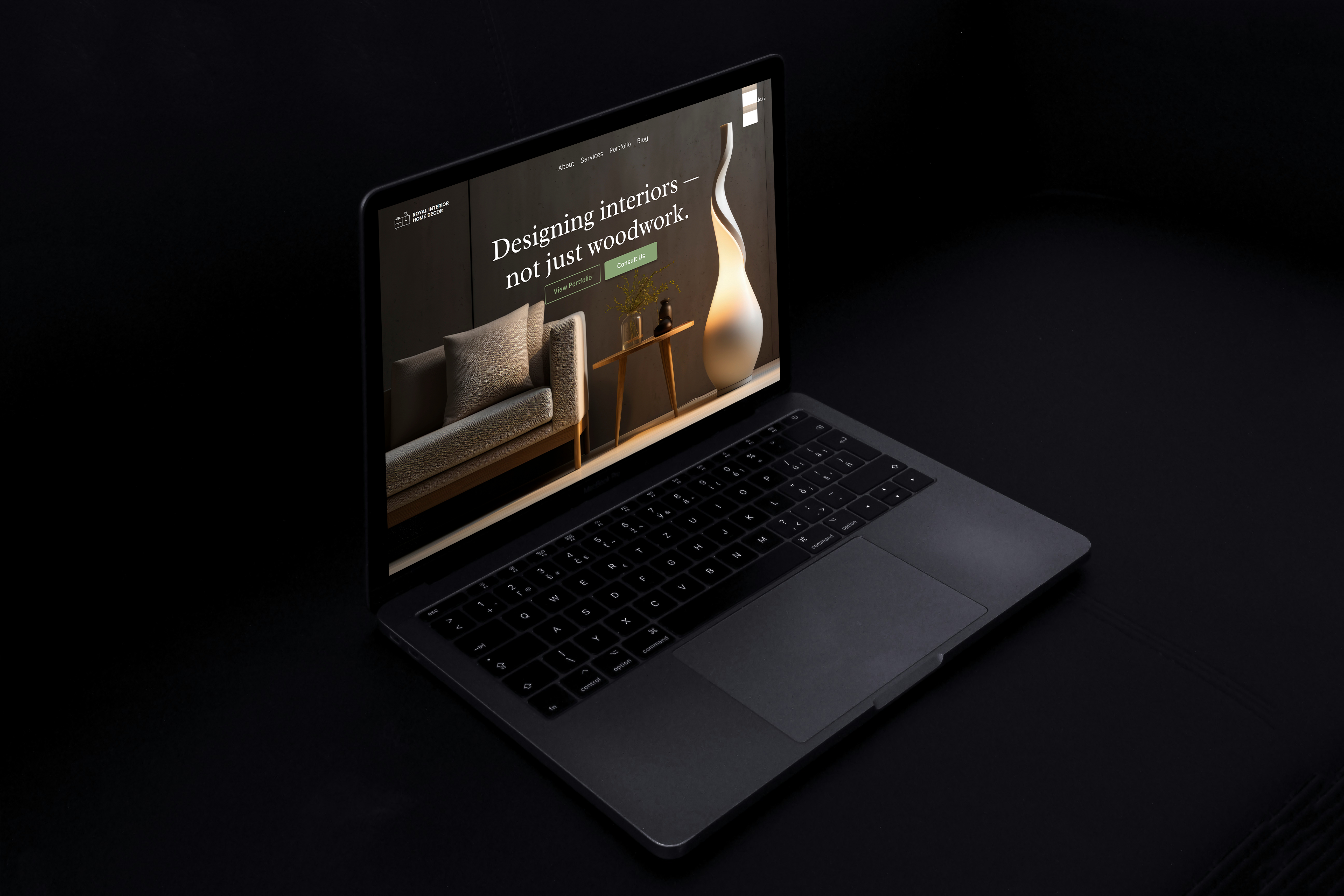 Royal Interior Home Decor — Website Redesign Concept clean figma interior design modern design redesign ui uiux user experience user interface website