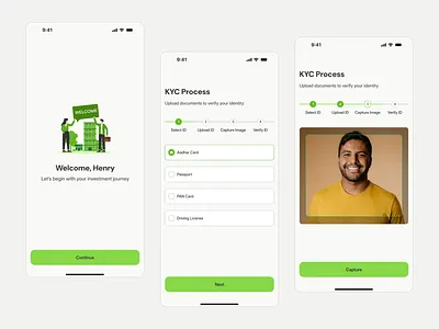 Seamless KYC Flow for Fractional Real Estate Investment Apps app design branding cleandesign design fractionalinvestment illustration investmentapp kycflow mobile app design mobileappdesign onboarding productdesign real estate realestateapp uidesign uiux userexperience