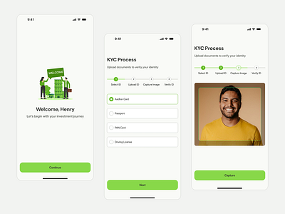 Seamless KYC Flow for Fractional Real Estate Investment Apps app design branding cleandesign design fractionalinvestment illustration investmentapp kycflow mobile app design mobileappdesign onboarding productdesign real estate realestateapp uidesign uiux userexperience