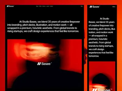 Basee Studio Framer template about agency animation casestudy components contact framer layout modern portfolio responsive services studio template transitions typography ui ux webdesign website