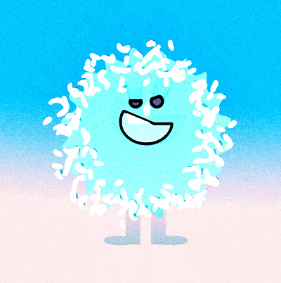yeti ball doodle illustration noise shunte88 vector yeti yetis ball