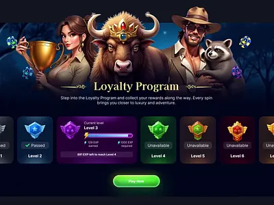Online bitcoin casino design betting bitcoin casino casino design casino uiux characters crypto casino design gambling game ui igaming illustration odds online casino online casino design slots slots game design slots ui ui uiux