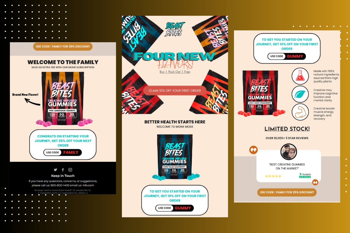 Example of Modern & Responsive Email Template
