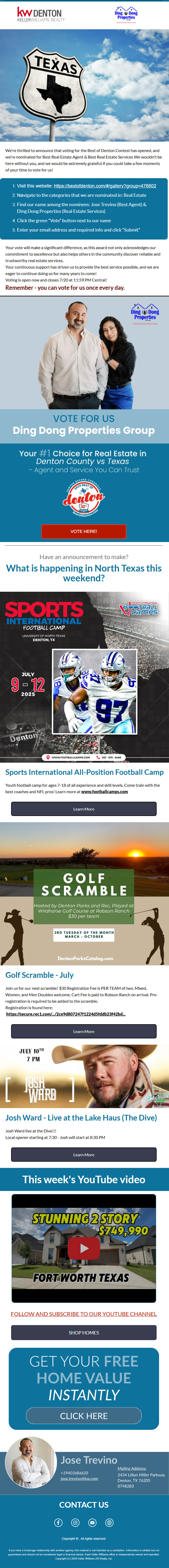 Example of Modern & Responsive Email Template 