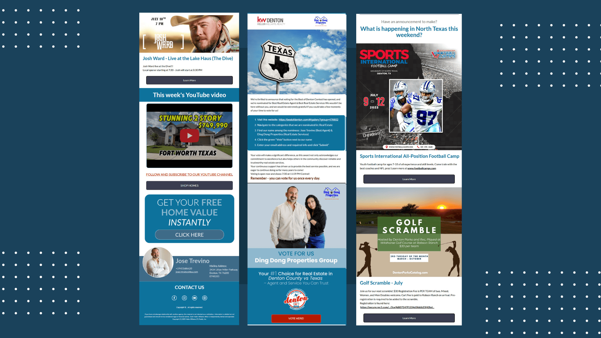 Example of Modern & Responsive Email Template