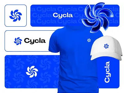 Cycla Logo Design (workflow automation tool) 3d ai ai tool automation bento brand identity branding concept cycle data design flat flow logo logo design logo designer minimal monogram symbol tech
