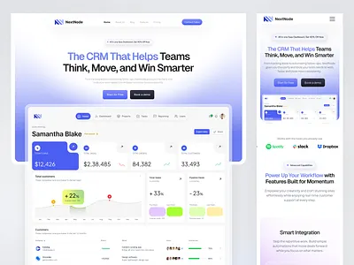 Sales CRM Website crm landing page crm website design landing page marketing website saas saas website sales management sales website web web design website