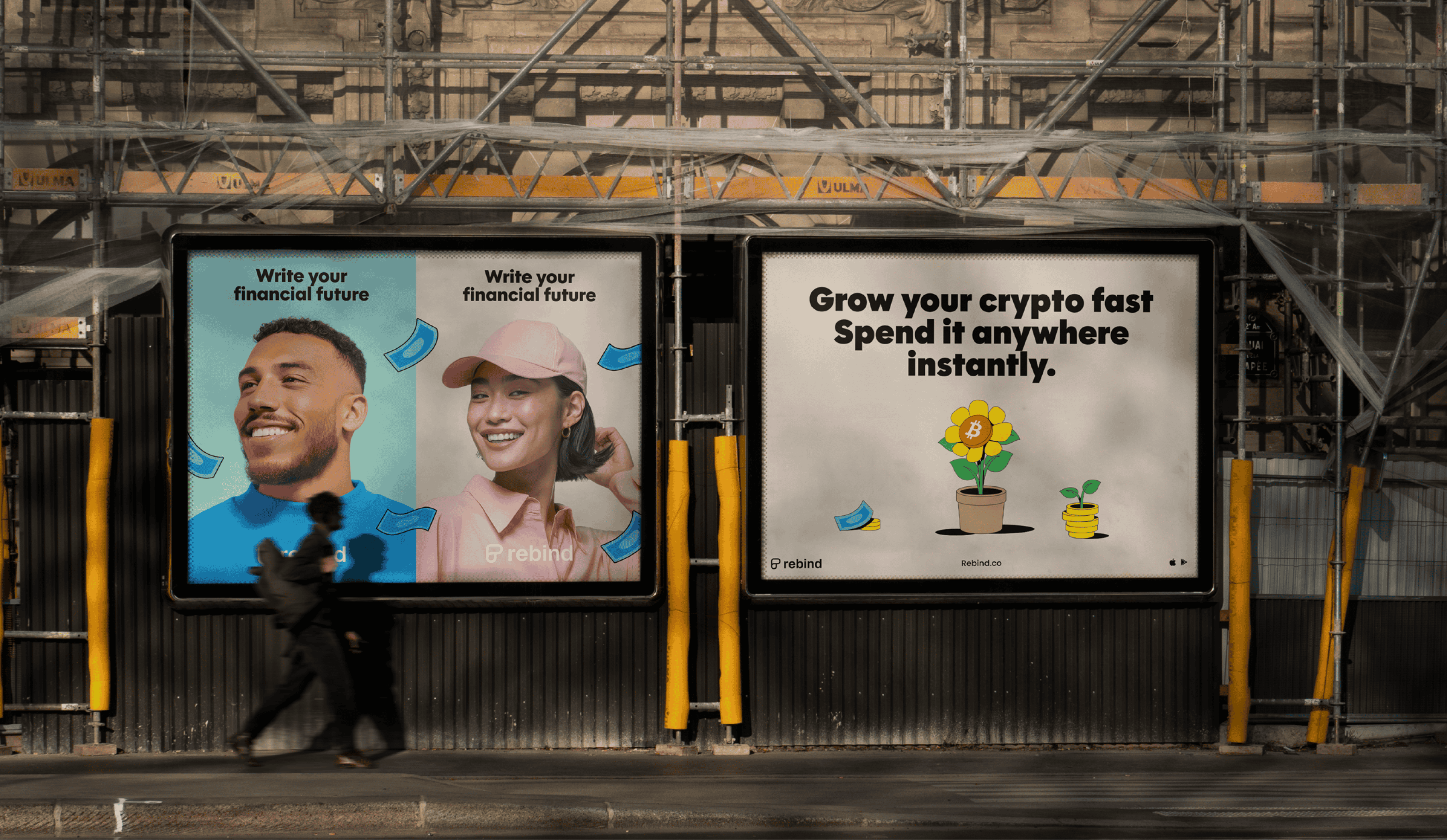 Rebind — Logo System & Binding Identity Concept appdesign branding charts cleanui crypto dashboards defi designsystem financeapp fintech illustrationsystem modernui motiondesign productdesign rive tradingapp ui uxdesign visualidentity web3design