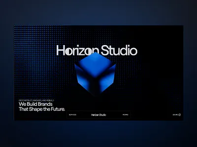 Horizon Web Ui Landing Shot 3d branding design graphic design illustration motion graphics photography ui ui design ux ux design web design