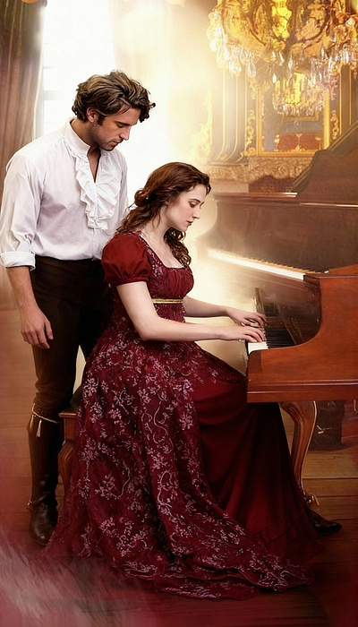 Piano Player cover art work graphic design historical romance regency romance
