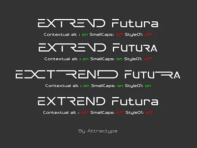 Extrend Futura - Futuristic Display Font branding design display font elegant font design font logo fonts futuristic futuristic font graphic design logo modern page layout sport technology template ui unique vector web