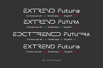 Extrend Futura - Futuristic Display Font branding design display font elegant font design font logo fonts futuristic futuristic font graphic design logo modern page layout sport technology template ui unique vector web