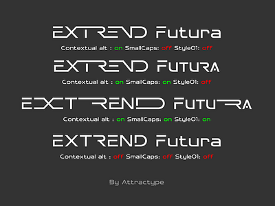 Extrend Futura - Futuristic Display Font branding design display font elegant font design font logo fonts futuristic futuristic font graphic design logo modern page layout sport technology template ui unique vector web