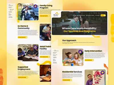 Nonprofit Website Design - The Arc Fayette accessibility arc branding charity clean design design donate donation mpact non profit nonprofit nonprofit website design programs services responsive design the arc the arc fayette ui uiux web experience webdesign