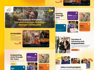 Nonprofit Website Design - The Arc Fayette accessibility charity clean design community support design inclusive design minimal design modern ui non profit nonprofit nonprofit website design responsive design social impact webdesign website redesign