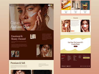 OberSchön — Premium Skin Care E-commerce Landing Page aestheticui beautybrand beautyproductdesign beautyui cleanui cosmeticsdesign cosmeticsui dribbble ecommerceui figmadesign landingpagedesign minimaldesign oberschon skincarebrand skincareui skincarewebsite uiinspiration uiuxdesign uxdesign websitedesign