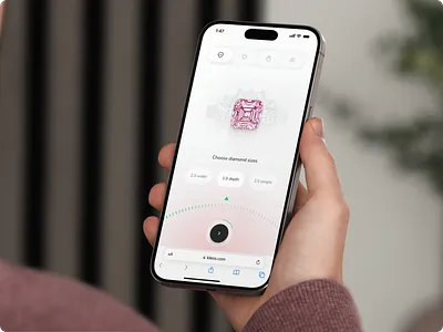 Kleos – Immersive UI/UX for a Premium Diamond Customization app branding case study ui ux