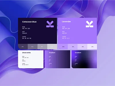 Color System — Modern Purple UI Palette brandidentity branding colorpalette colorsystem dashboarddesign gradientdesign ideapeel purple purplebranding uidesign uiux webdesign